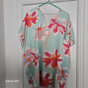 Crosby by Mollie Branch Floral Tropical Tunic